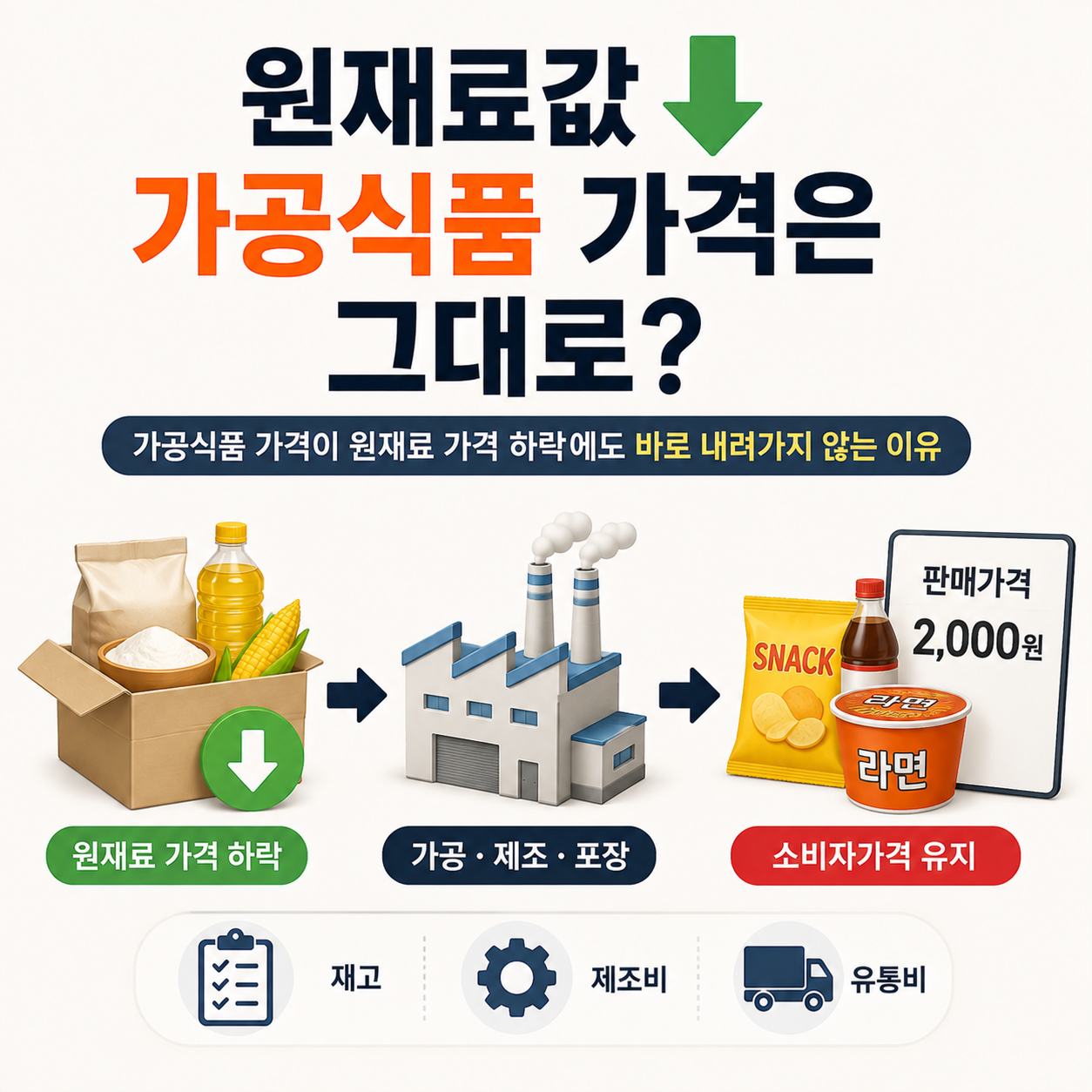 가공식품-가격-원재료