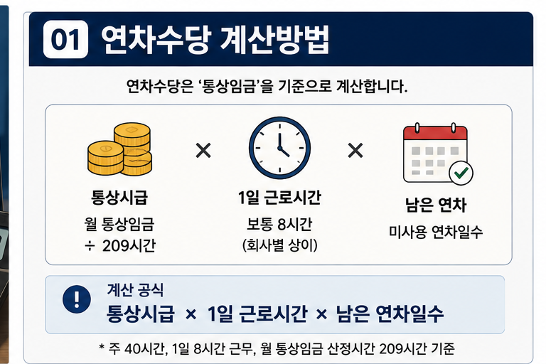 연차수당계산방법