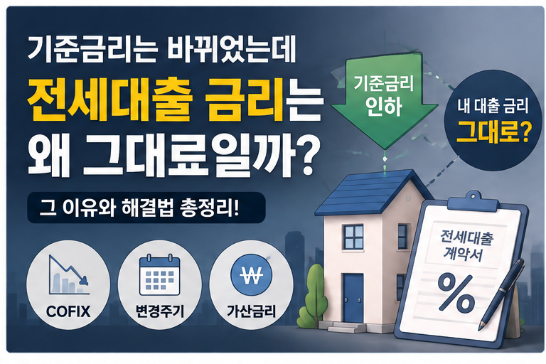 기준금리가 바뀌어도 전세대출 금리